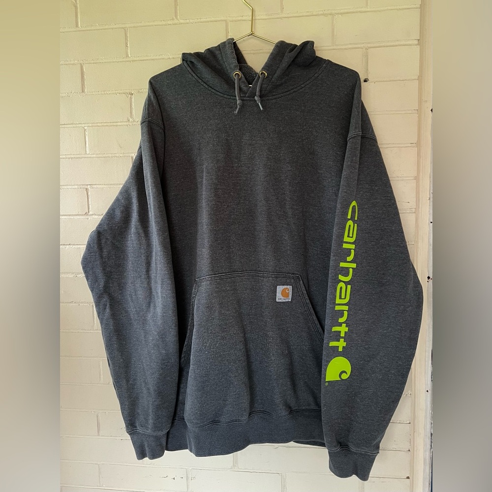 ORIGINAL FIT LOGO SLEEVE GRAPHIC HOODIE